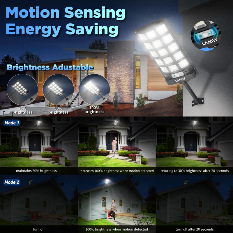 Solar Dusk-to-Dawn Outdoor Lights with Remote