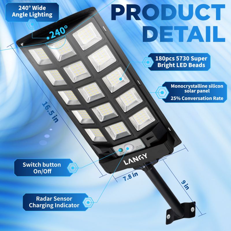 Solar Dusk-to-Dawn Outdoor Lights with Remote