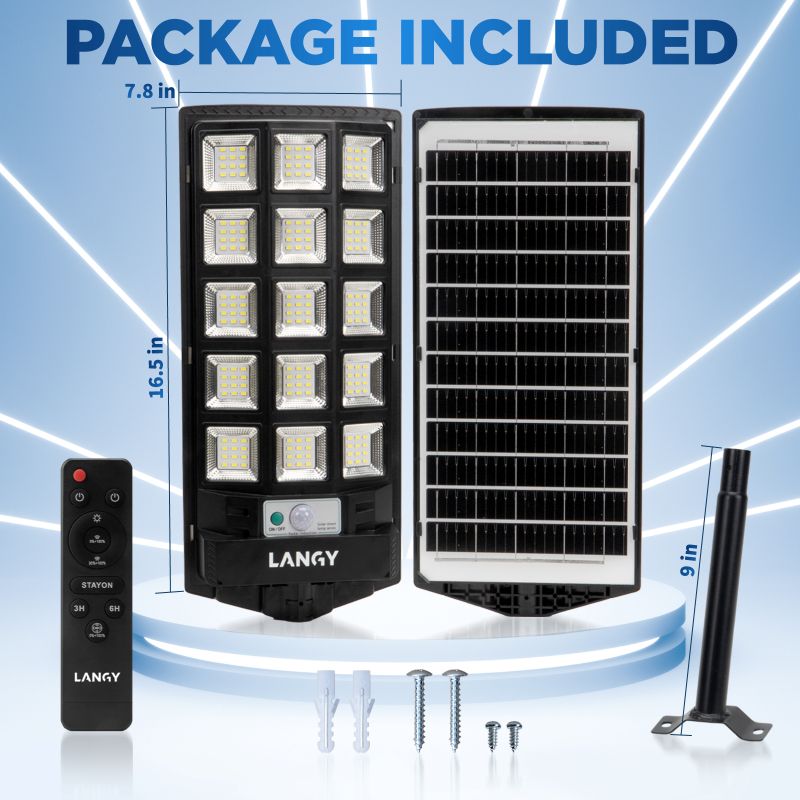 Solar Dusk-to-Dawn Outdoor Lights with Remote