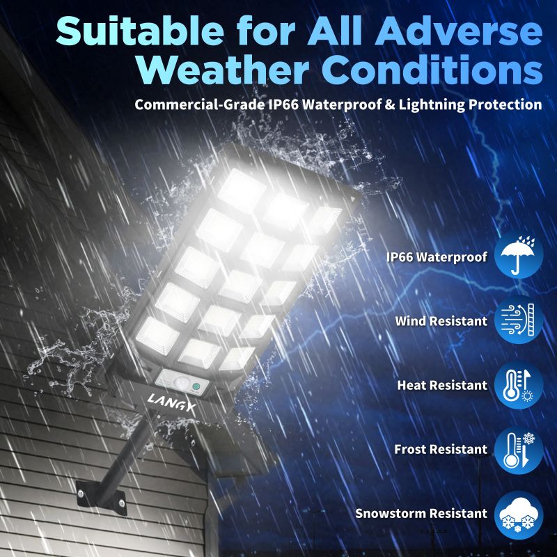 Solar Dusk-to-Dawn Outdoor Lights with Remote