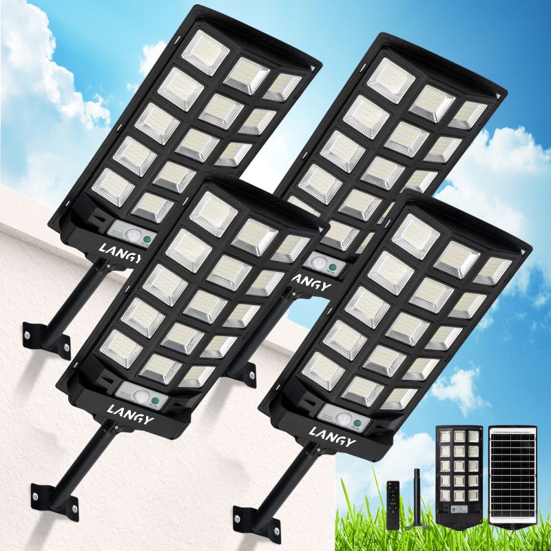 Solar Dusk-to-Dawn Outdoor Lights with Remote