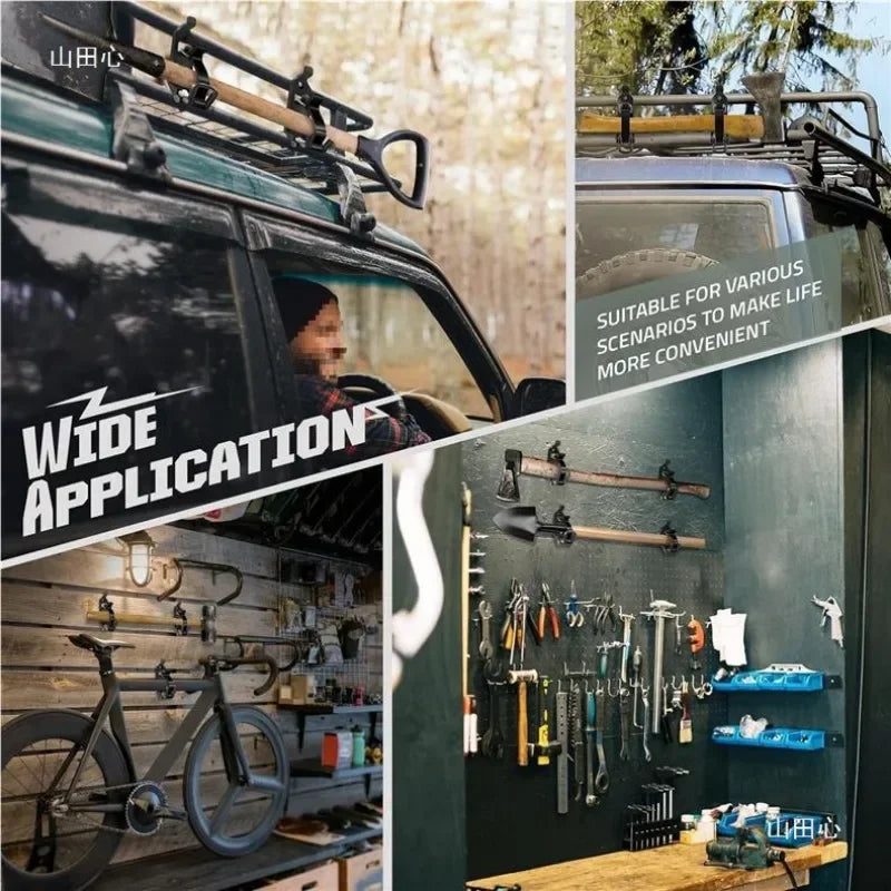 Quick-Release Shovel & Tool Mounts – 1/2/4 Pack