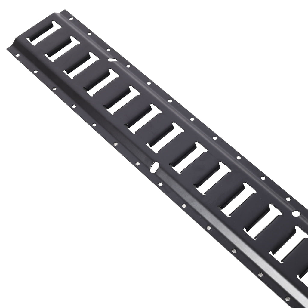 12-Piece E-Track Rail & Anchor Kit – Black