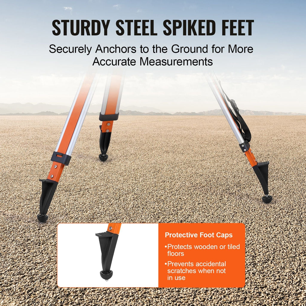 Heavy-Duty Laser Level Tripod Stand – 45–114 Inches