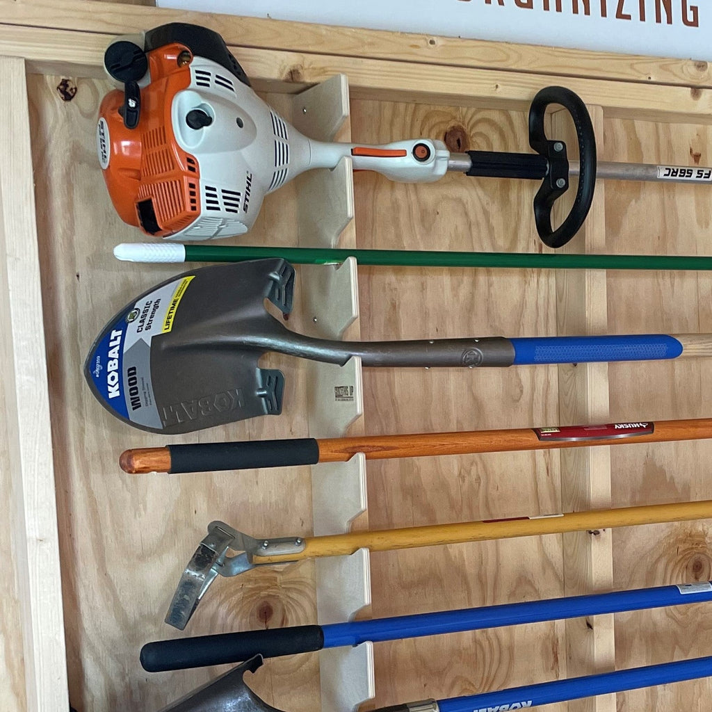 Wall-Mounted Garden Tool Organizer Rack